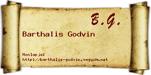 Barthalis Godvin névjegykártya